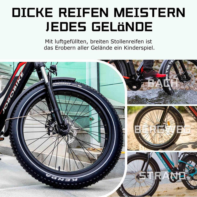 Vélo électrique adulte JOBOBIKE Robin 26 pouces moteur Bafang 48 V 13 Ah Neuf - vue 2