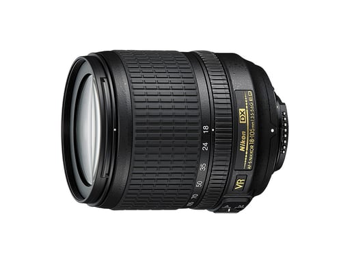 Nikon AF-S DX NIKKOR 18-105mm f/3.5-5.6G ED VR SLR Teleobjetivo Negro