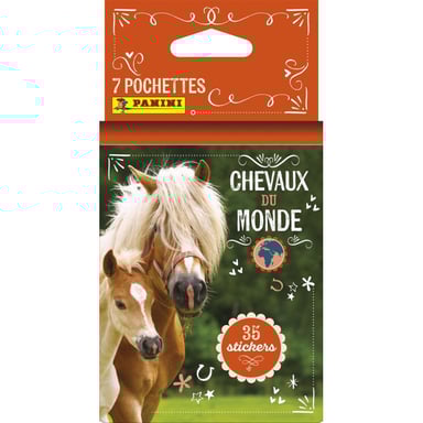 Panini Horses of the World Trading Cards Blister 7 confezioni