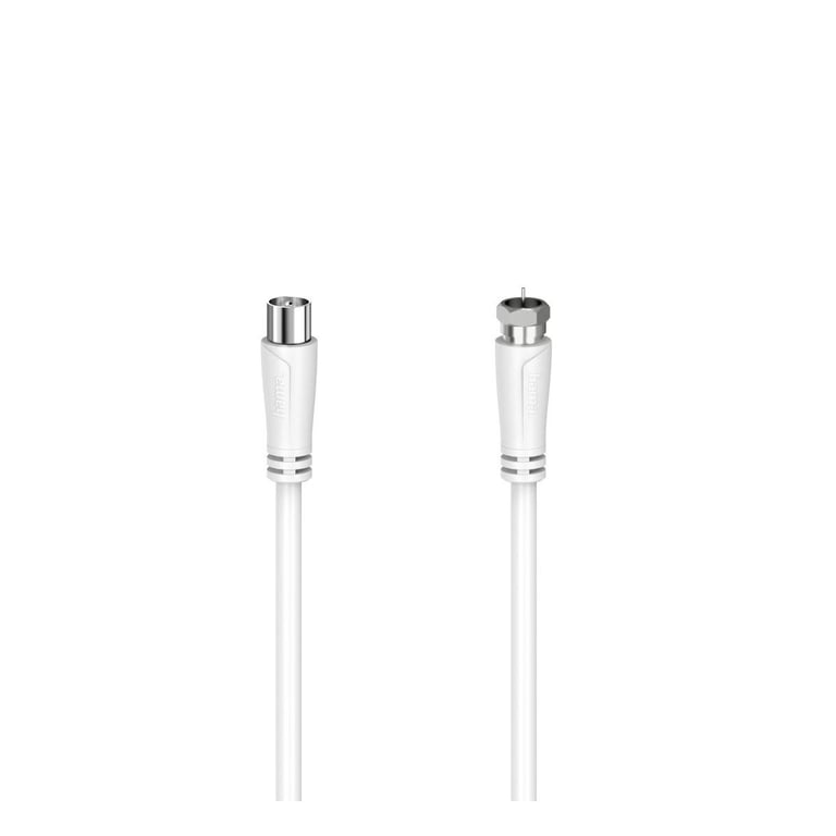 Hama 00205294 câble coaxial 1,5 m F Blanc - Neuf