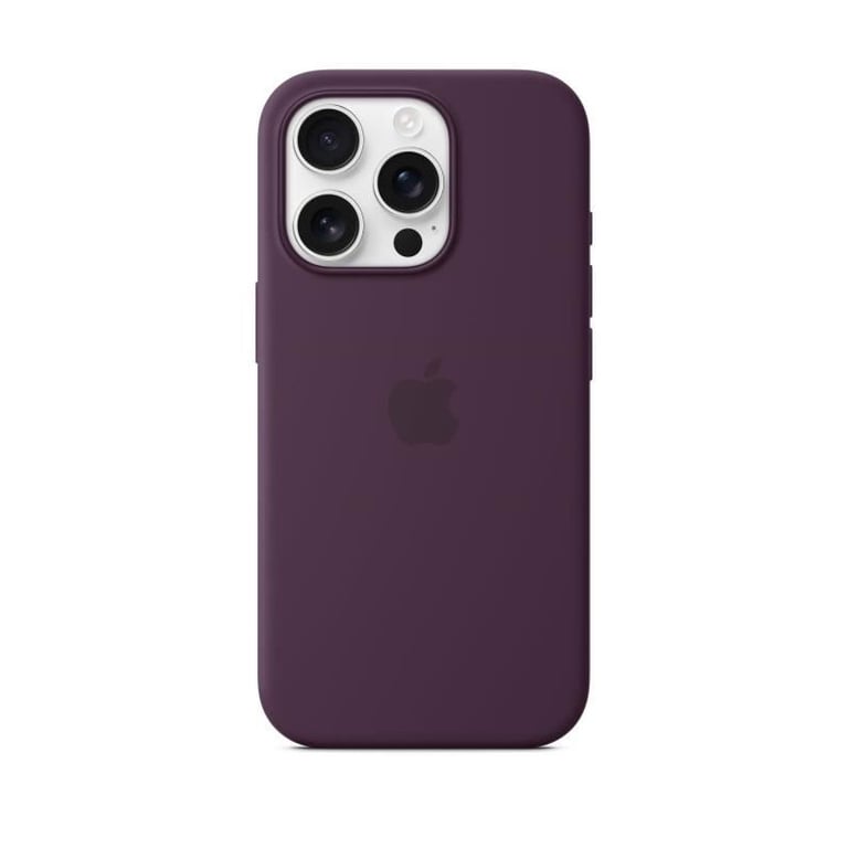 Apple Coque en silicone avec MagSafe pour iPhone 16 Pro - Prune Apple (brand) iPhone 16 Pro - Neuf