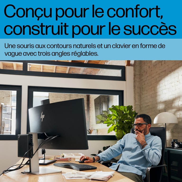 Ensemble Clavier et Souris HP 685 Comfort – Hybride, Confort Optimal - vue 2