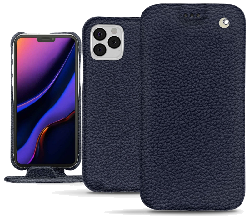 Housse cuir Apple iPhone 11 Pro - Rabat verticalBleu