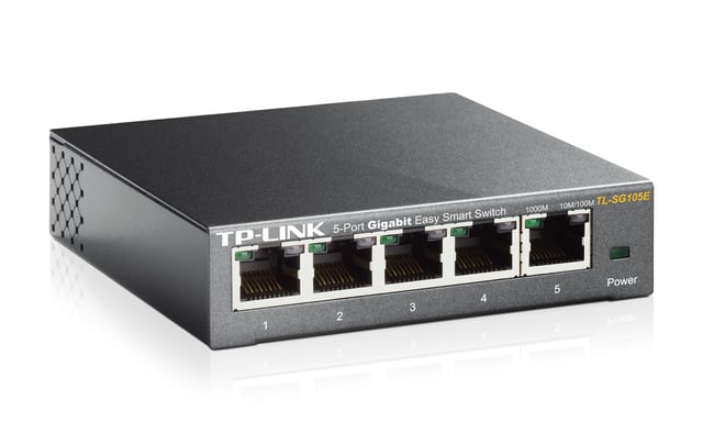 TP-Link TL-SG105E Géré L2 Gigabit Ethernet (10/100/1000) Noir