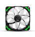NOX H-Fan LED Boitier PC Ventilateur 12 cm Noir, Vert, Blanc