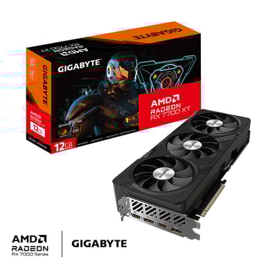GIGABYTE - Tarjetas Gráficas - Radeon RX 7700 XT GAMING OC 12G
