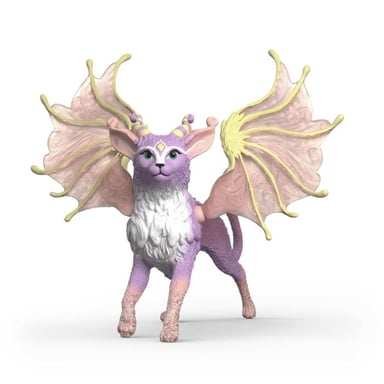 Figurine Schleich Bayala 70846 Chat dragon volant magique multicolore ailes en forme de feuilles