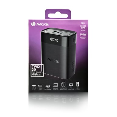 NGS TWIX 30 30000 mAh Negro