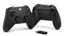 Microsoft Xbox Wireless Controller + Wireless Adapter for Windows 10 Noir Manette de jeu PC, Xbox One, Xbox One S, Xbox One X, Xbox Series S, Xbox Series X