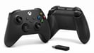 Mando inalámbrico Microsoft Xbox + adaptador inalámbrico para Windows 10 Gamepad negro PC, Xbox One, Xbox One S, Xbox One X, Xbox Series S, Xbox Series X