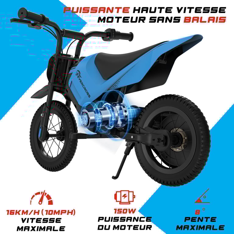 EVERCROSS TECH EV05M Trottinette Électrique pour Enfants 3 16KMH 2 Niveaux de Vitesse Pneu 12 Cadeau Neuf - vue 3