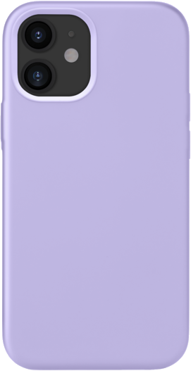 (O) Coque antichoc en gel de silicone doux pour Apple iPhone 12 mini, Violet Lilas