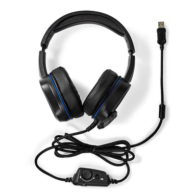 Nedis Auriculares con cable 7.1 Surround USB-A para jugadores con mando a distancia integrado Negro