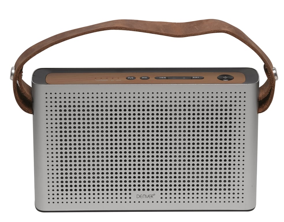 DENVER  Bluetooth&reg; haut-parleur argent