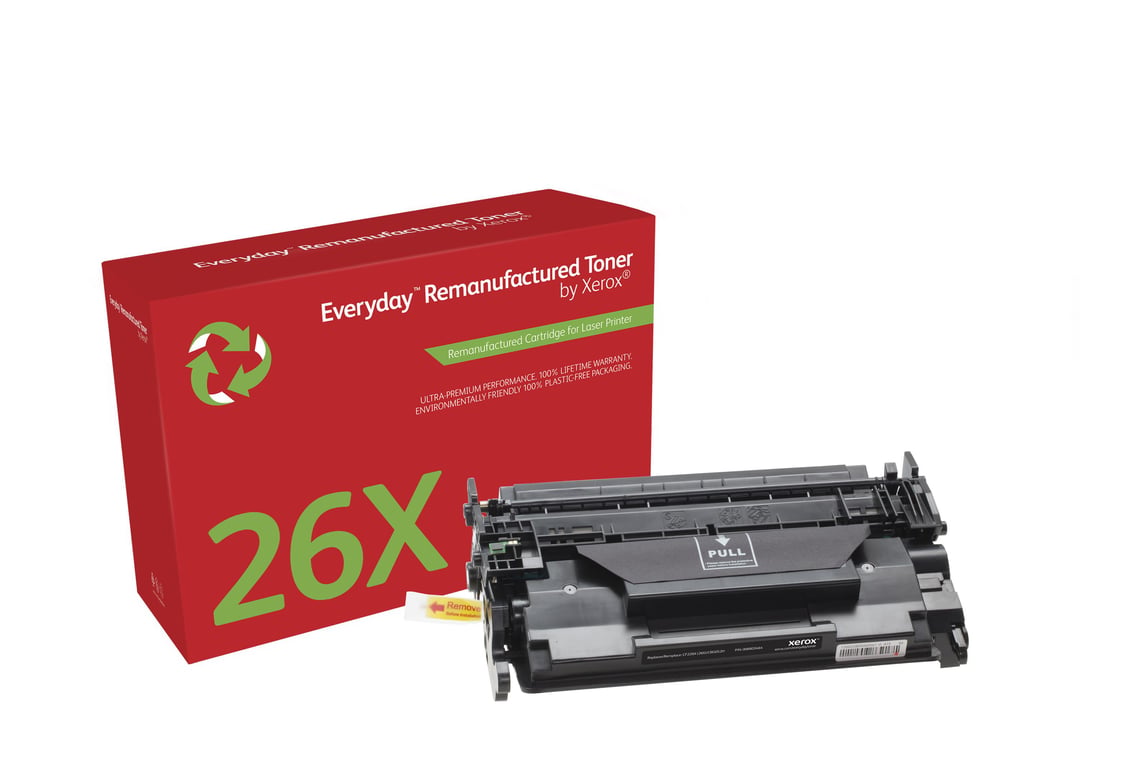 Xerox High Yield Black Toner Cartridge equivalent to JetIntelligence HP 26X for use in: HP LJ Pro M402, MFP M426 - Neuf