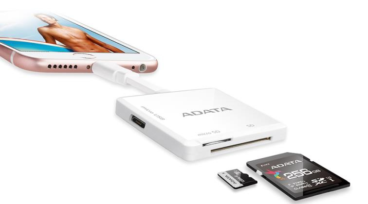 ADATA AI910 lecteur de carte mémoire Micro USBLightning Neuf