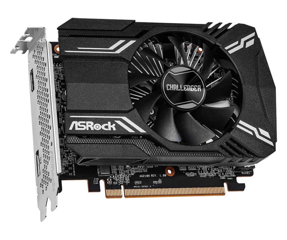 Asrock RX6400 CLI 4G AMD Radeon RX 6400 4 Go GDDR6 Neuf - vue 3