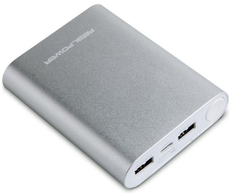 RealPower PB-12000C Polímero de litio 12000 mAh Plata