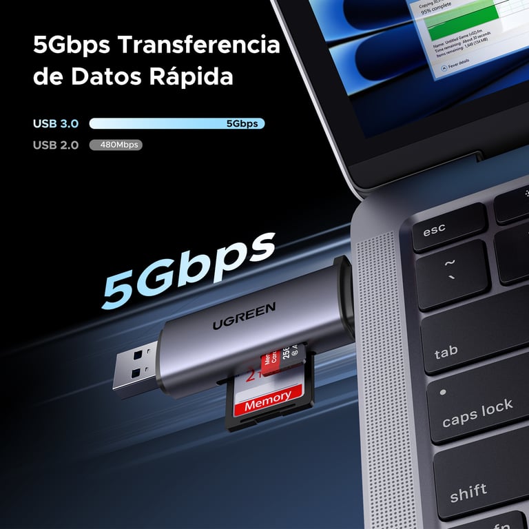 Ugreen 50706 lecteur de carte mémoire USBMicro USB Neuf - vue 3