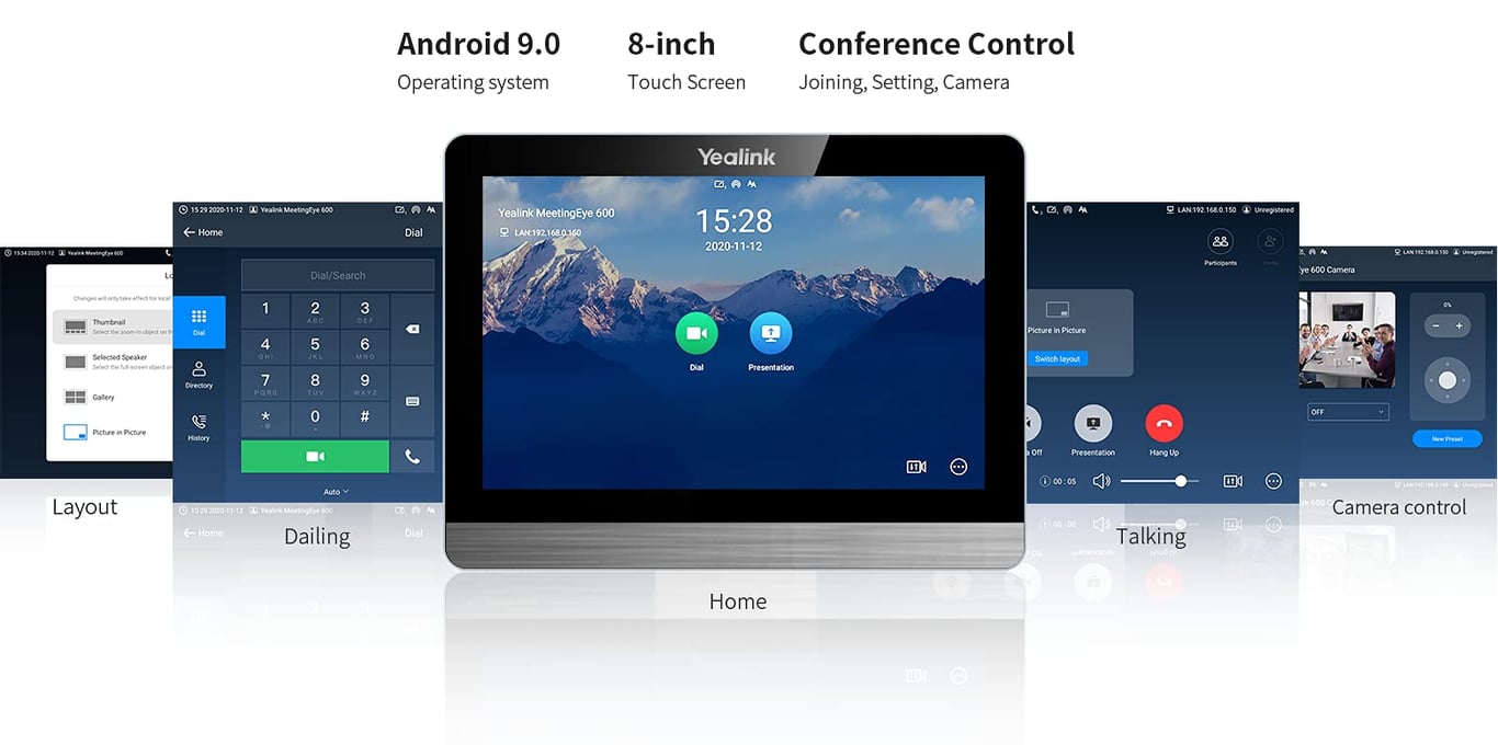 Barre de collaboration YEALINK A30 Kit A30 + CTP18 Double écran Certifié Microsoft Teams - vue 4