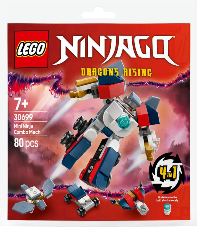 LEGO NINJAGO Le mini robot combo ninja Polybag 30699 - vue 2
