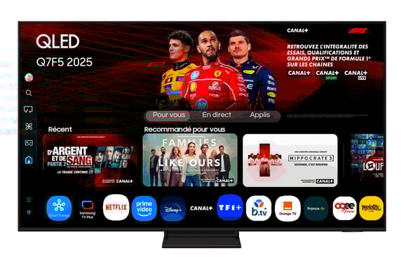 Samsung TV AI QLED 75'' Q7F5 2025, 4K, Quantum Dots