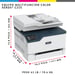 Xerox C235 wireless A4 copia/stampa/scansione/fax, 22 ppm, PS3 PCL5e/6, alimentatore automatico di documenti, 2 vassoi, 251 fogli totali