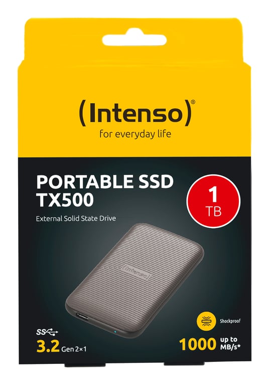 Intenso LesenSchreiben bis zu 1000 MB/ /2TB USB Type C 3.2 Gen 2 3.1 Gen 2 Neuf - vue 6