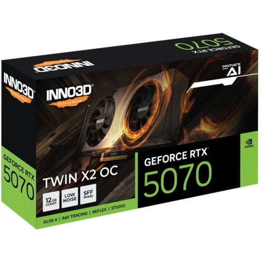INNO3D GeForce RTX 5070 TWIN X2 OC NVIDIA 12 Go GDDR7 Neuf - vue 4