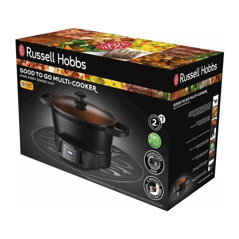 Multicuiseur Russell Hobbs 28270-56 Good To Go – 6.5 L, 750 W, 8 Fonctions - vue 3