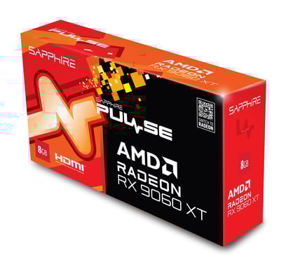 Sapphire PULSE AMD Radeon RX 9060 XT 8GB GPU 8 Go GDDR6