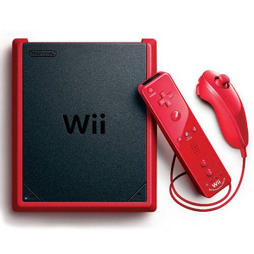Nintendo Console Mini Wii, Noir / Rouge - Excellent État