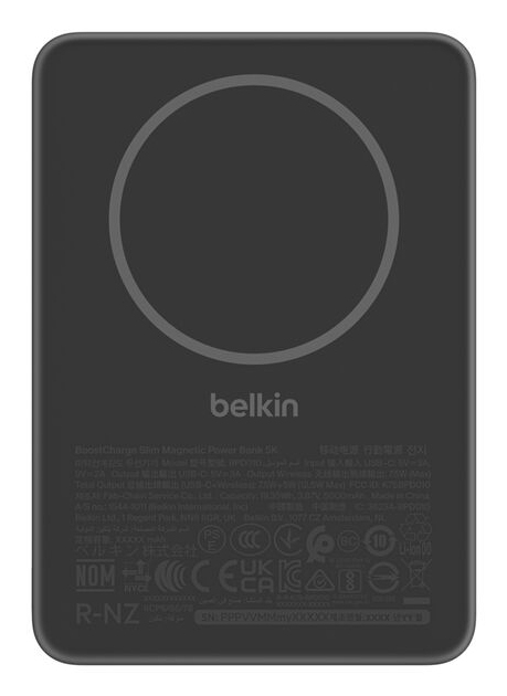 Belkin BPD010hqBK 5000 mAh Recharge sans fil Neuf