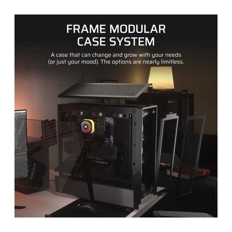 Boîtier PC - CORSAIR - FRAME 4000D RS - Moyen-tour - Noir - CC-9011312-WW - Excellent état