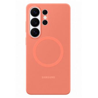 Coque en silicone Magnet Rouge corail pour Samsung Galaxy S26 Ultra