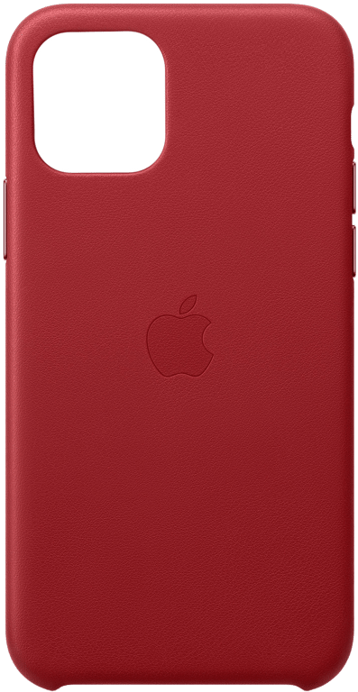 Coque en cuir pour Apple iPhone 11 Pro - Rouge