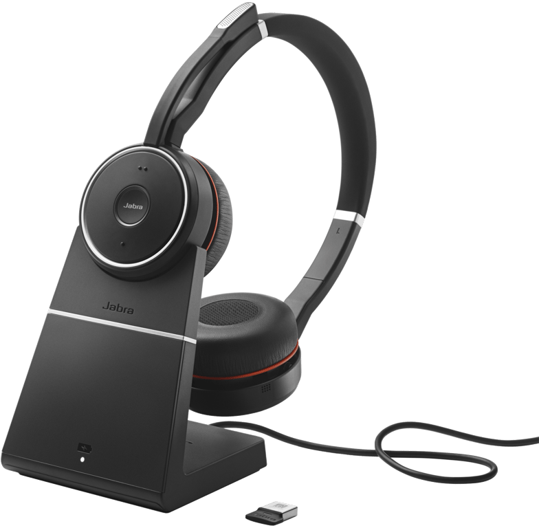 Jabra Evolve 75 Casque Avec fil &sans fil Arceau Appels/Musique Bluetooth Socle de chargement Noir