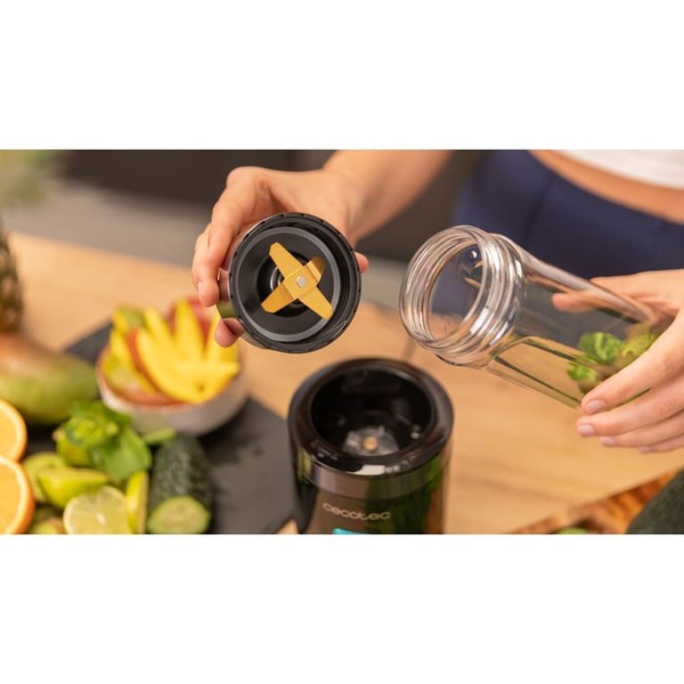 Mixeur Blender Cecotec Power Titanium 350 – 350W, Verre 600ml, Lames Titane - vue 4