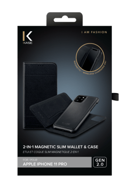 Custodia magnetica sottile GEN 2.0 2-in-1 e guscio per Apple iPhone 11 Pro, nero
