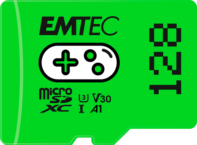 Carte mémoire Gaming microSD UHS I U3 V30 A1A2 Emtec - vue 5