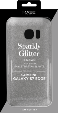 Carcasa brillante delgada para Samsung Galaxy S7 Edge, Plata