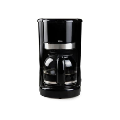 Machine à café filtre DOMO DO1141K 900 W 1,5 L 12 tasses filtre permanent Noir