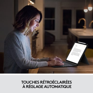 Teclado y funda - Tablet - Logitech - COMBO TOUCH IPAD AIR PRO 12.9 - APPLE