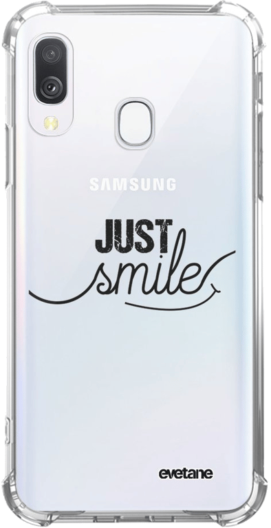 Evetane Coque compatible avec Samsung Galaxy A40 silicone coins antichocs solide protection complète