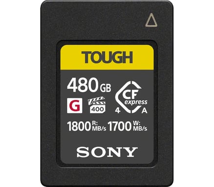 Scheda SONY Cfexpress tipo A: 480 GB R1800 / W1700