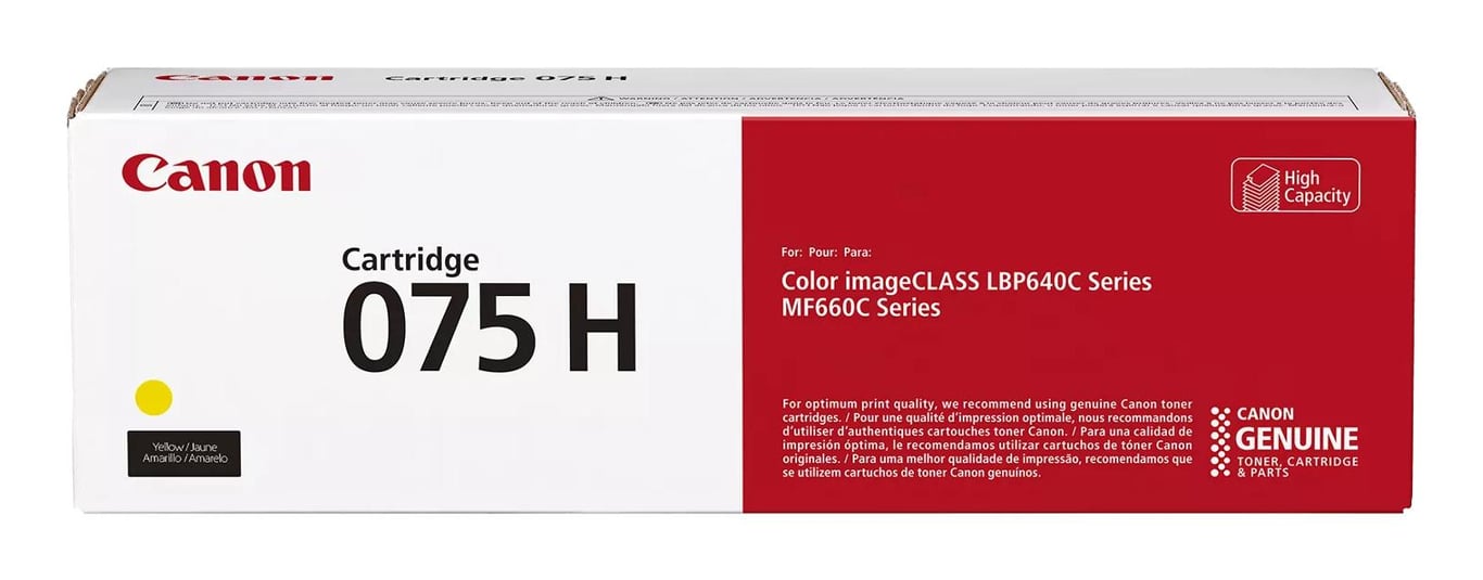Canon 075 H cartuccia toner 1 pz Originale Giallo - Neuf