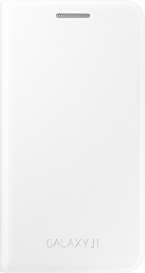 Samsung Funda Folio fina para Galaxy J1 J100 Elegante y delgada Blanco