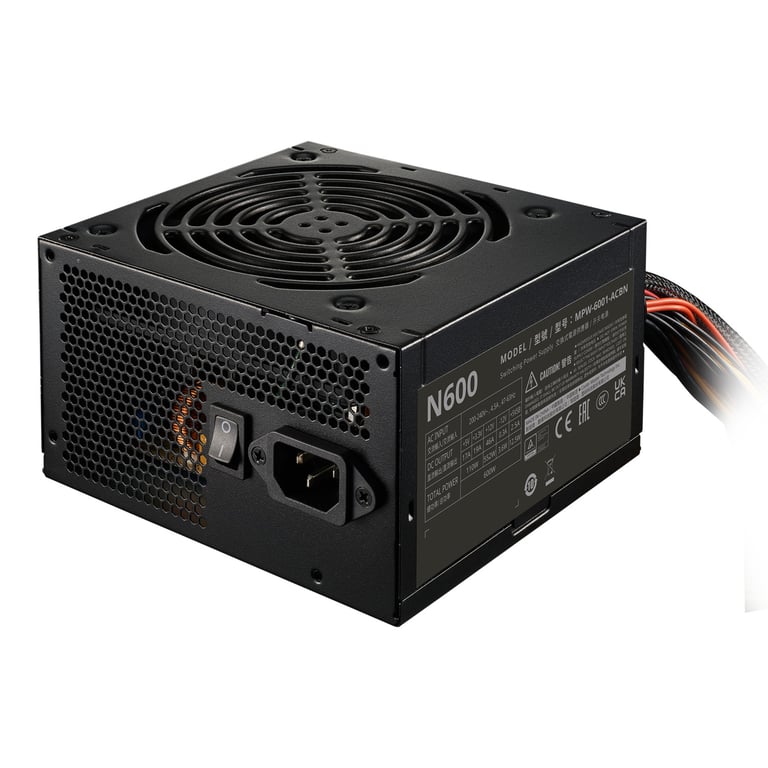 Ventilateur pour PC COOLER MASTER Elite NEX N600 240 V 120 mm Actif PFC Non modulaire - vue 3