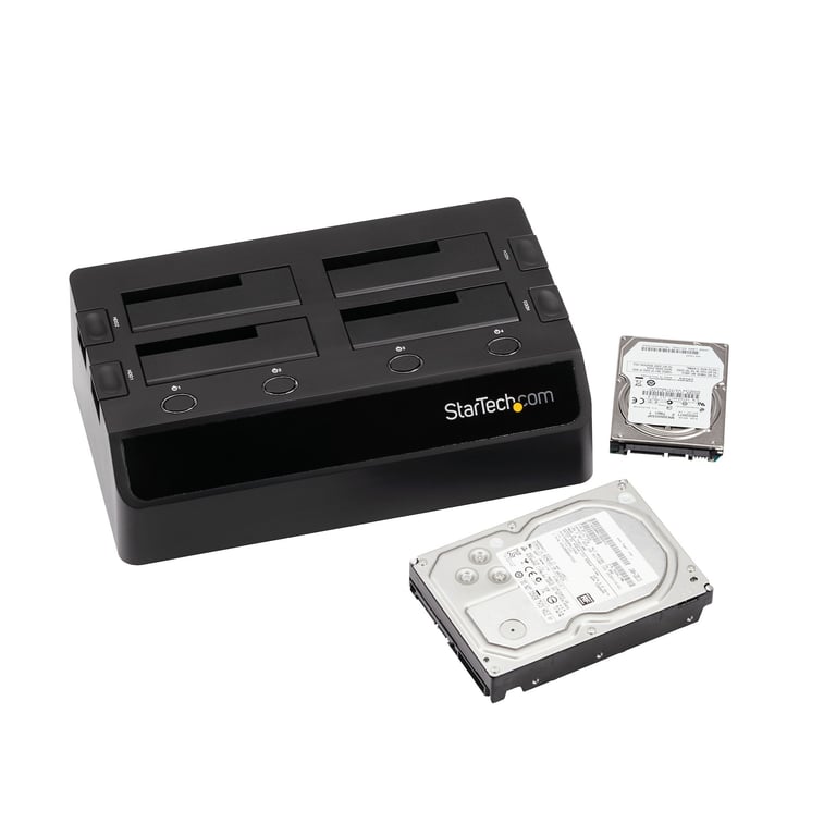 StarTech.com Station d'accueil USB 3.0 pour 4 disques durs SATA III 2 5"/3 5" 6Gb/ Dock HDD / SSD avec UASP et ventilateurs SDOCK4U33 - vue 3