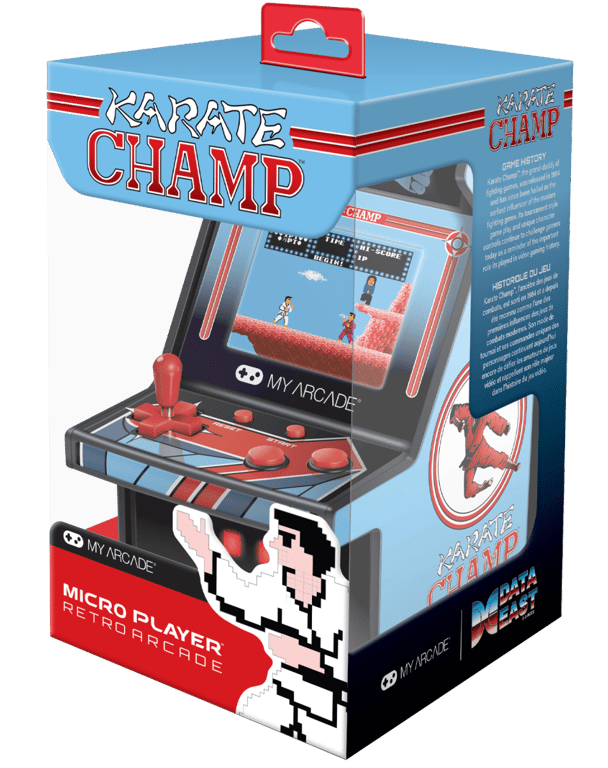 Mini borne d'arcade My Arcade Micro Player Karate Champ pour les fans de jeux rétro Neuf